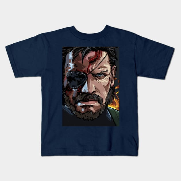 Solid Snake Kids T-Shirt by nabakumov